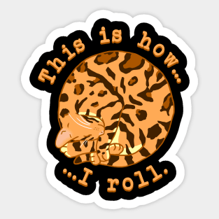 Rolling Cat - Bengal Sticker